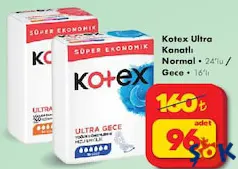 KOTEX ULTRA KANATLI HİJYENİK PED KOTEX ULTRA KANATLI HİJYENİK PED